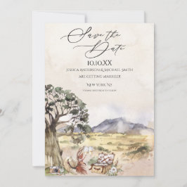 Sahara Savanna Picnic Spara datumet Inbjudningar