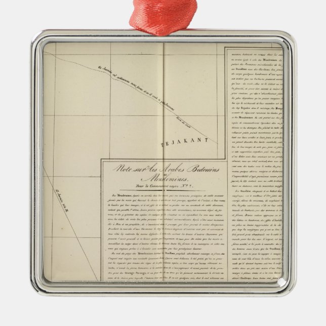 Saharaöknen, Afrika 13 Julgransprydnad Metall (Framsidan)