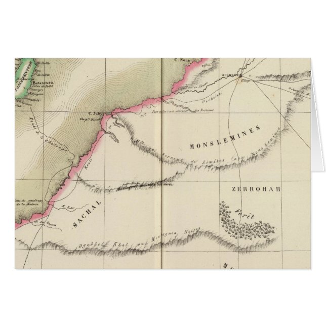 Saharaöknen, Afrika 6 Hälsningskort (Framsidan Horizontal)