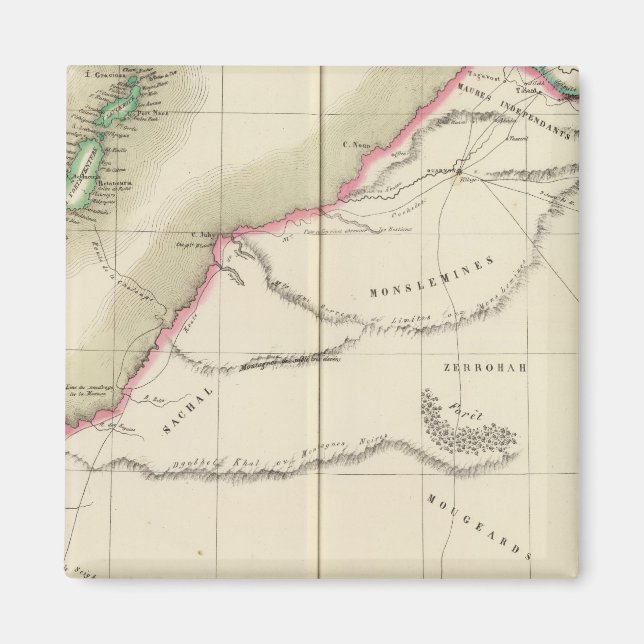Saharaöknen, Afrika 6 Magnet (Framsidan)