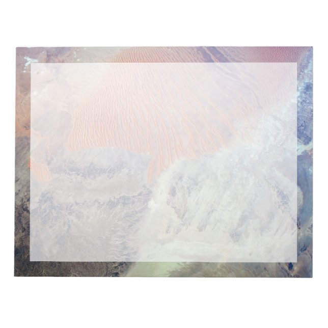 Saharaöknen i Algeriet, norra Afrikan. Anteckningsblock (Framsida)