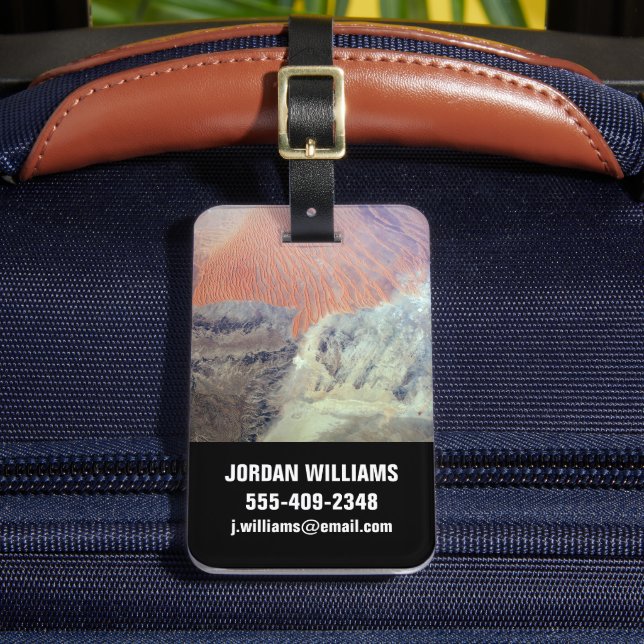 Saharaöknen i Algeriet, norra Afrikan. Bagagebricka (Framsida Insitu 2)