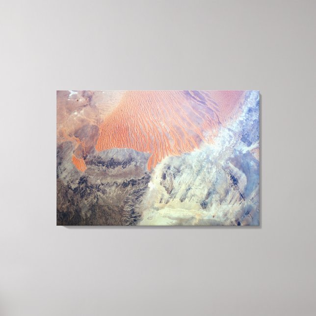 Saharaöknen i Algeriet, norra Afrikan. Canvastryck (Framsida)