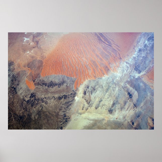 Saharaöknen i Algeriet, norra Afrikan. Poster (Framsidan)