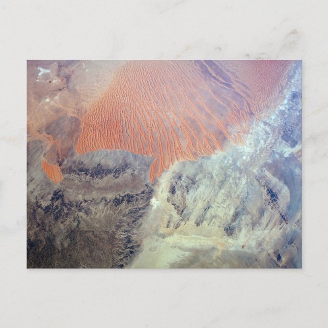 Saharaöknen i Algeriet, norra Afrikan. Vykort (Framsida)