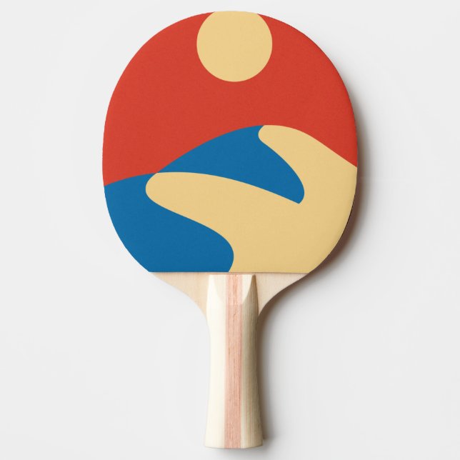 Saharaöknen i mitten av århundradet, Mod Wall Art Pingisracket (Framsidan)