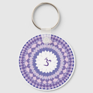 Sahasrara chakra mandala nyckelring