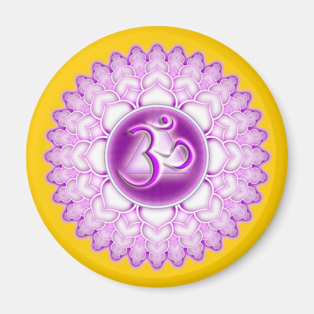 Sahasrara eller Krona vid 7:e Chakra Magnet (Framsidan)