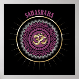 Sahasrara Lila Krona Chakra Poster