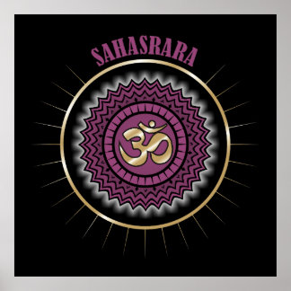 Sahasrara Lila Krona Chakra Poster