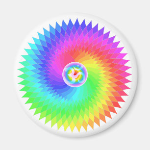 Sahasrara som de kronaChakra elaken rullar eller Magnet