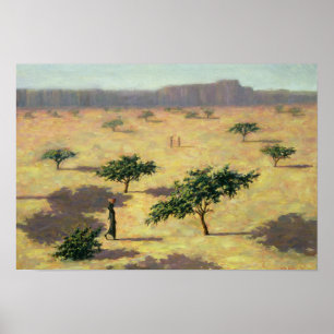Sahelian landskap Mali 1991 Poster