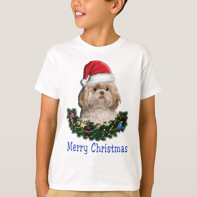 Sahh-Tsu-Hund julartiklar T Shirt (Framsida)