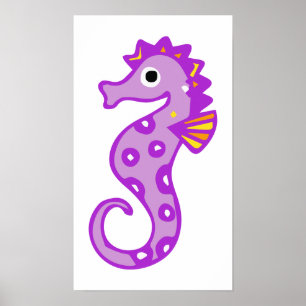 Sahorse-313946 TECKNAD CUTE seahorse fish Sea a Poster