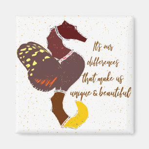 Sahorse butterfly-citat magnet