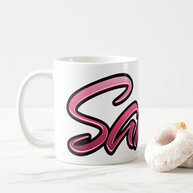 Sahra faded pink Tasse Teetasse Kaffeetasse Kaffemugg (Med munk)