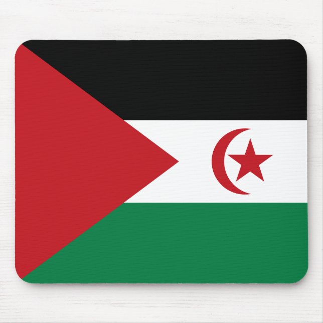 Sahrawi Arabiska Demokratiska republiken Flagga Musmatta (Framsidan)