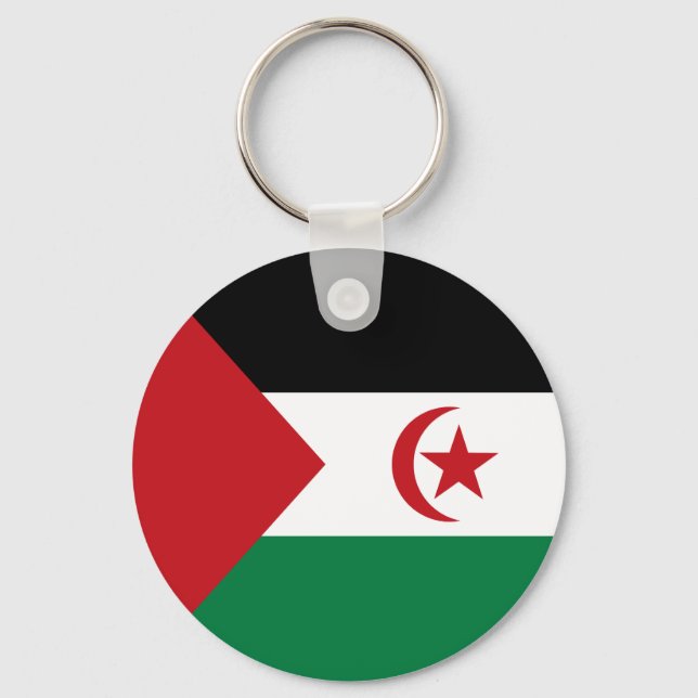 Sahrawi Arabiska Demokratiska republiken Flagga Nyckelring (Framsida)