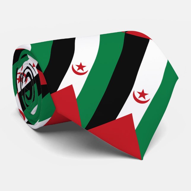 Sahrawi Arabiska Demokratiska republiken Flagga Slips (Rullad)