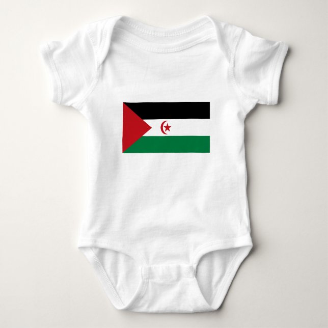 Sahrawi Arabiska Demokratiska republiken Flagga T Shirt (Framsida)