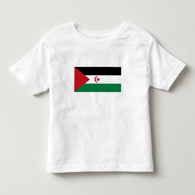 Sahrawi Arabiska Demokratiska republiken Flagga T Shirt (Framsida)