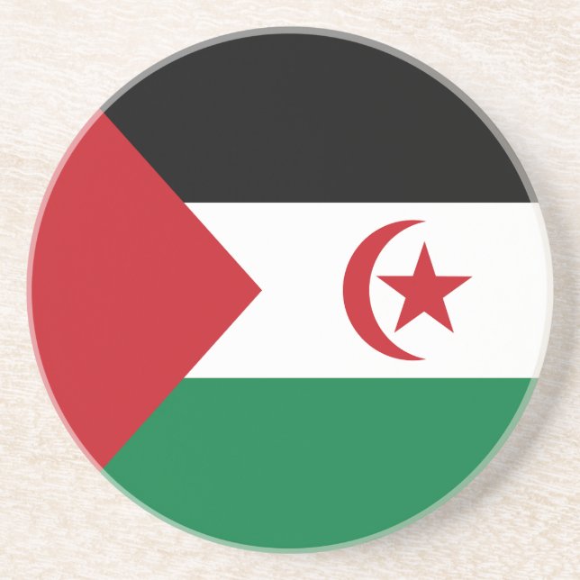 Sahrawi Arabiska Demokratiska republiken Flagga Underlägg (Framsidan)