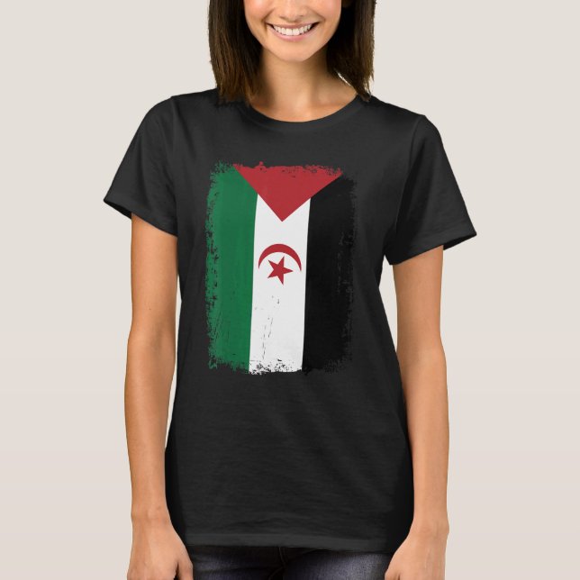 Sahrawi Arabrepubliken Flagga Manar Women Ki T Shirt (Framsida)