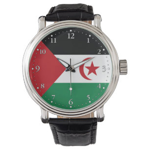 Sahrawiska arabiska demokratiska republiken flagga armbandsur