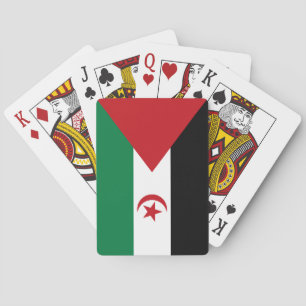Sahrawiska arabiska demokratiska republiken flagga casinokort