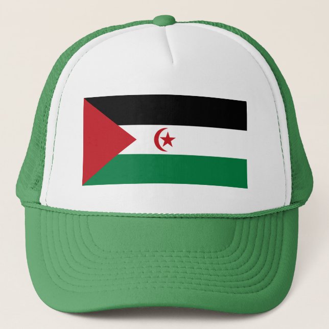 Sahrawiska arabiska demokratiska republiken flagga keps (Framsida)