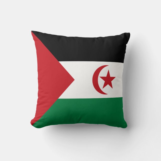 Sahrawiska arabiska demokratiska republiken flagga kudde (Framsida)