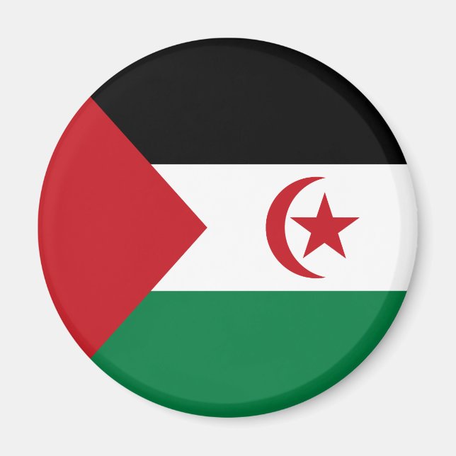 Sahrawiska arabiska demokratiska republiken flagga magnet (Framsidan)