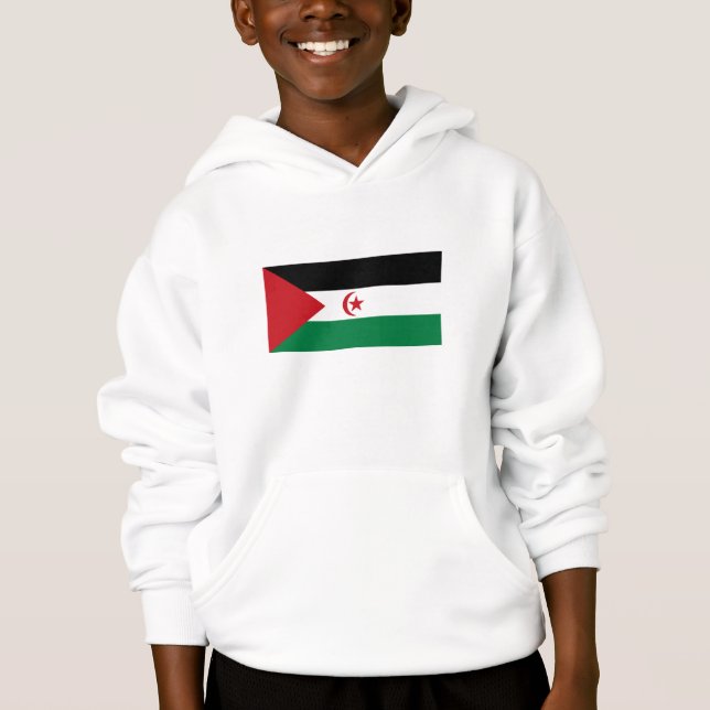 Sahrawiska arabiska demokratiska republiken flagga t shirt (Framsida)