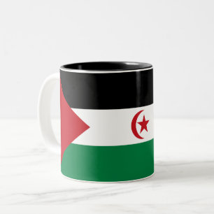 Sahrawiska arabiska demokratiska republiken flagga Två-Tonad mugg