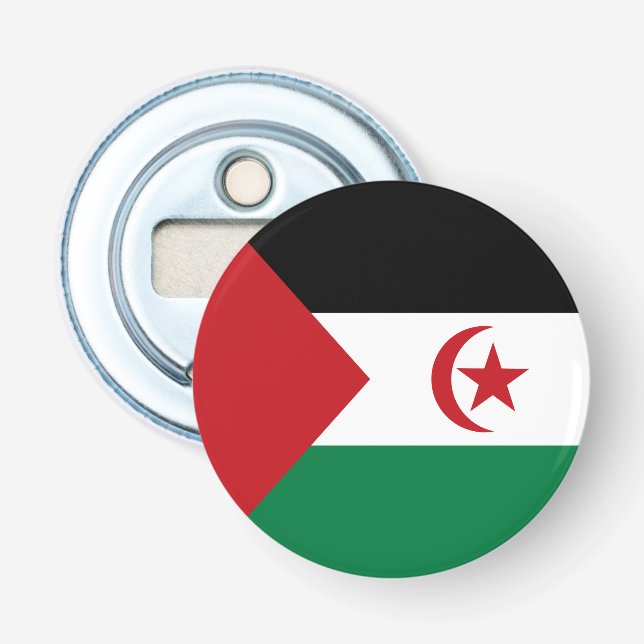 Sahrawiska arabiska demokratiska republikens flagg flasköppnare (Framsidan)