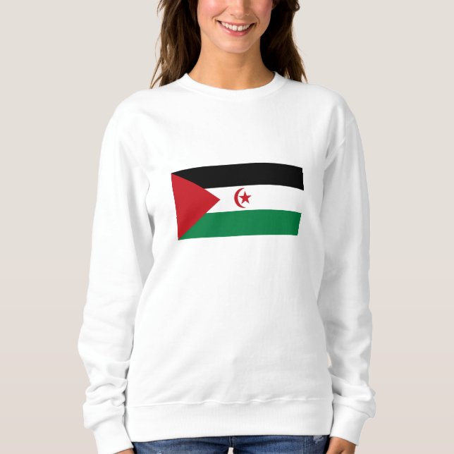 Sahrawiska arabiska demokratiska republikens flagg t shirt (Framsida)