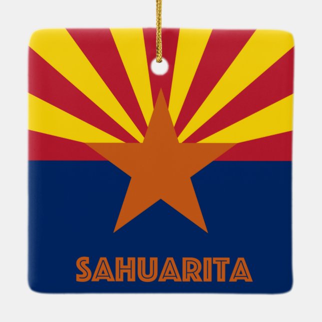 Sahuarita Arizona Julgransprydnad Keramik (Baksida)