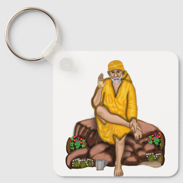 Sai Baba Keychain Nyckelring (Framsida)
