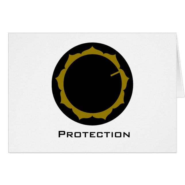 Sai Sanathan Sanjeevini geometri för skydd Hälsningskort (Framsidan Horizontal)