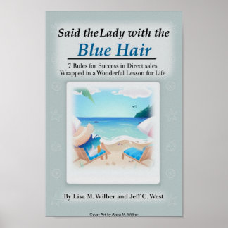 Said Dam med Blue Hair - Poster