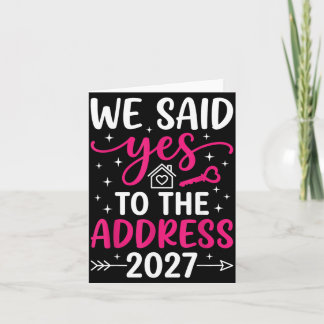 Said To The Address 2027 Inflyttningsdag Kort
