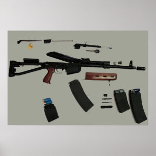 Saiga 12 Takedown-Poster Poster