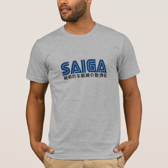 Saiga 12 - Taktisk stridpistoljapan Tee Shirt (Framsida)