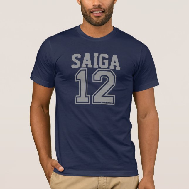 Saiga 12 tee shirt (Framsida)