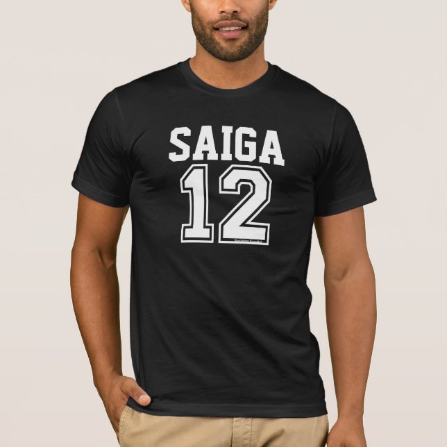 Saiga 12 tee shirt (Framsida)