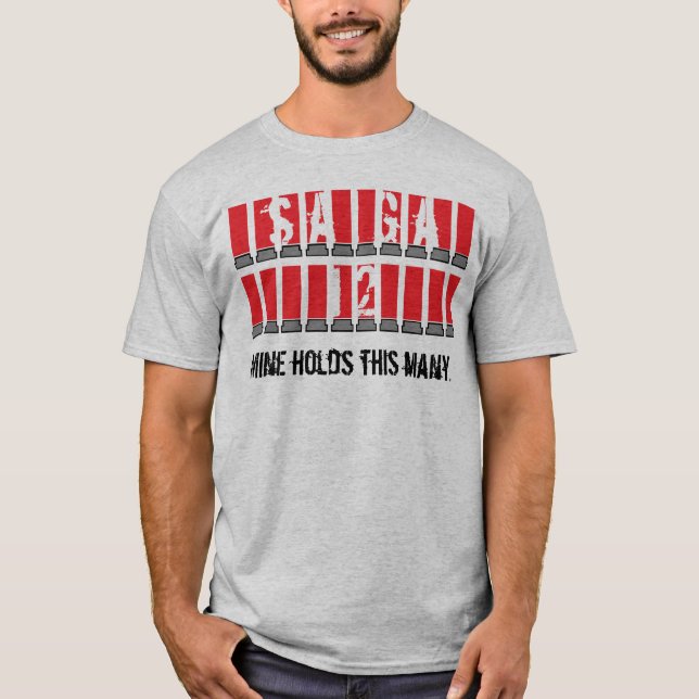 Saiga 12 tee shirt (Framsida)