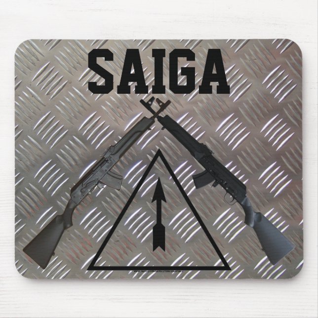 Saiga gevär Mousepad Musmatta (Framsidan)