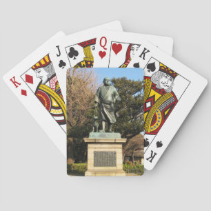 Saigo Takamori (sista Samurai) och Hund Statue Casinokort