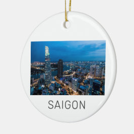 Saigon (Ho Chi Minh City) HCMC Vietnam Helgdag Julgransprydnad Keramik