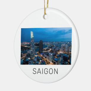 Saigon (Ho Chi Minh City) HCMC Vietnam Helgdag Julgransprydnad Keramik